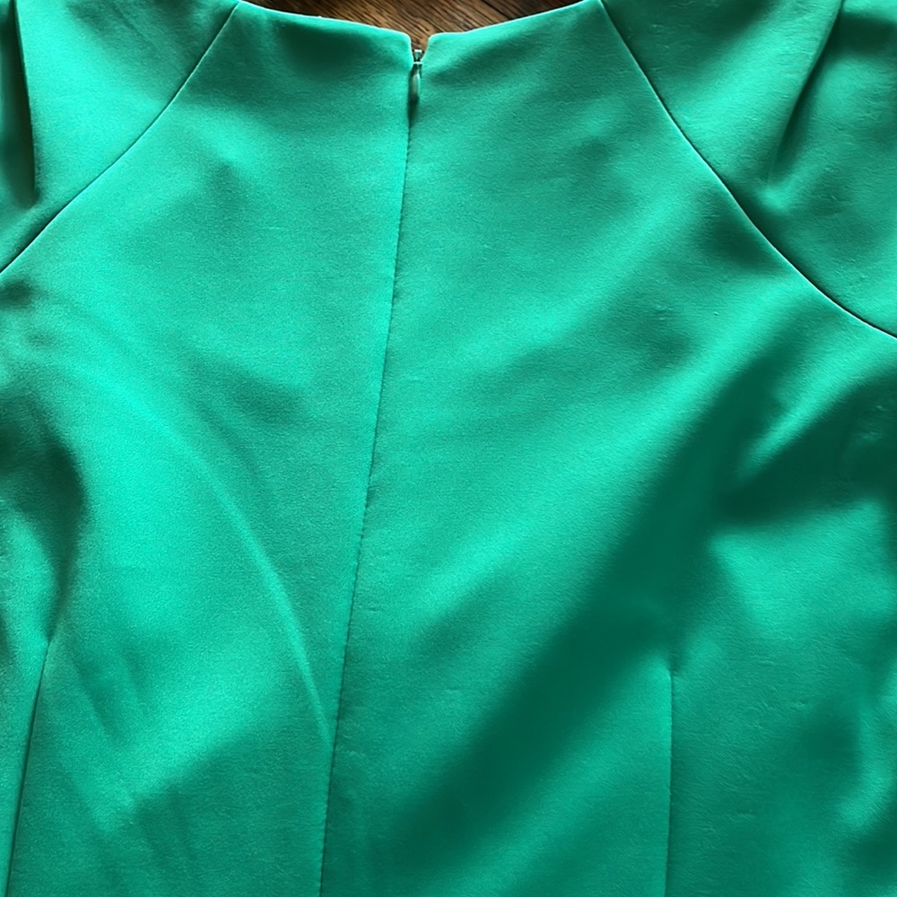 Calvin Klein Emerald Green Satin Dress - Picture 4 of 5